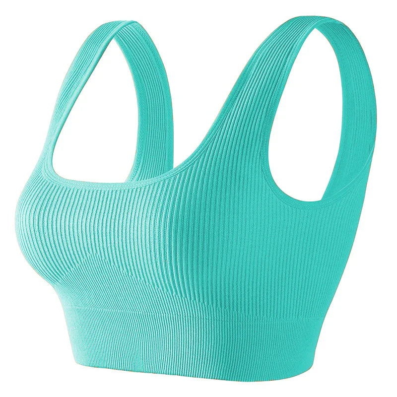 Seamless Knitted Sports Fitness Yoga Bra and Underwear