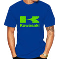 Kawasaki Logo Motorcycle Men Summer T-shirt 100% Cotton Women Tee Shirts 2024 New Fashion Short Sleeve Sport Male Clothing Tops