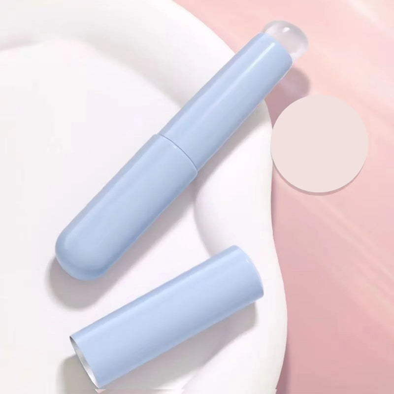 Clear lip brush Elastic silicone soft portable round head lipstick applicator Blender Mini makeup brush natural beauty
