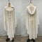 Middle East Africa Hot Sale Muslim Long Robe Shoulder Cover Hooded Cloak Batwing Sleeve Glittering Rhinestone Women's Dress
