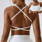 Cloud Hide Sexy Back Sports Bra Women Yoga Crop Top Home Fitness Workout Underwear Dancing Vest Plus Size Running Cycling Shirt