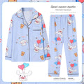2pcs Kid's Kuromi Pattern Pajamas, Long Sleeve Top & Pants Set, Cartoon Cinnamoroll Print Loungewear, Comfy Casual Girl's Set