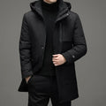 High Quality Winter New Men's Jacket Coat Windbreaker Down Jacket Thick Thermal Men Hooded Long Parka Windbreaker Cotton-padded