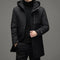 High Quality Winter New Men's Jacket Coat Windbreaker Down Jacket Thick Thermal Men Hooded Long Parka Windbreaker Cotton-padded