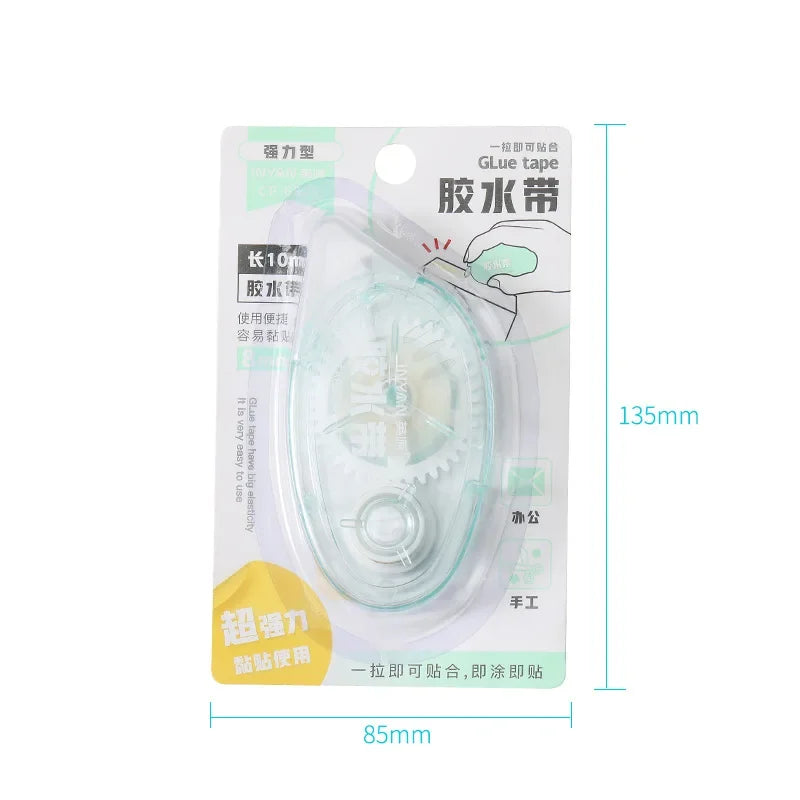 Journamm 10m*8mm Strong Double Sided Adhesive Glue Tape DIY Scrapbooking Office Stationery Supplies High Viscosity Roller Tape