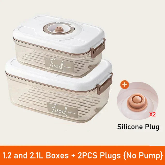 Vacuum Food Storage Box Fresh-Keeping Canister Sealed Storage Container Large Capacity Food Dispenser  Kitchen Storage Box