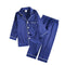 2Pcs Red Satin Pyjamas Kids Sets Boys Girls Solid Silk Children's Pajamas Clothes Toddler Lounge Pjs 2-12T Baby Clothing