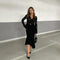 Fashionable Chiffon Blouse Elegant Slim Fit Tweed Style Flare Sleeve Top For Women Autumn 2024 New Arrival Smooths Your Silhouet