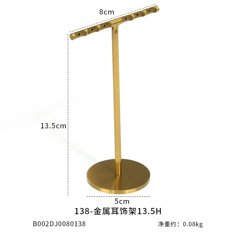 New jewelry display stand Jewelry props black metal window set necklace ring jewelry storage display rack