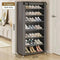 Non-woven dormitory door simple cabinet simple shoe rack multi-layer space saving and economical home dustproof box cabinet