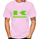 Kawasaki Logo Motorcycle Men Summer T-shirt 100% Cotton Women Tee Shirts 2024 New Fashion Short Sleeve Sport Male Clothing Tops