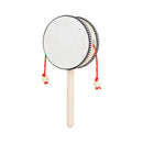 4 Inch Hand Shake Wooden Black Side Drum Orff Musical Instrument Rattle Childhood Classic Traditional Rattle Children Gifts Toys