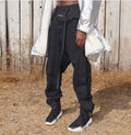 Autumn Winter Thick Sweatpants Men Side Button Sportswear Solid Brand Male Sweat Pants Oversize Clothing 2023 Hip Hop Black Grey
