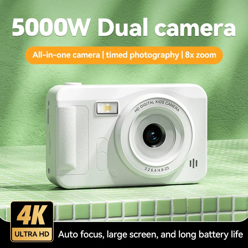 40MP 1080P Camera with Lanyard 8X Zoom Anti Shake 4K HD Auto Focus Support 64GB Card Selfie Digital Video Camera For Beginner