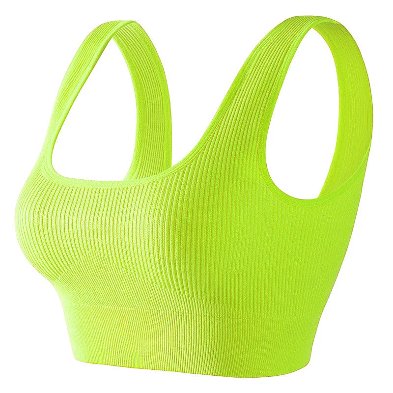 Seamless Knitted Sports Fitness Yoga Bra and Underwear