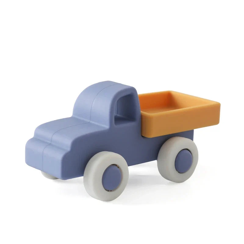 1Pcs Food Grade Baby Silicone Teether Toy Cartoon Car Nursing Teething Ring BPA Free Newborn Health Molar Chewing Accessorie Toy