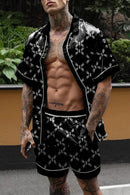 Hot Hawaiian Set Mens Printing Set Short Sleeve Summer Casual Floral Shirt Beach Two Piece Suit 2022 New Fashion Men Sets
