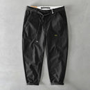 2025 New Spring Autumn Men Pure Cotton Men Cargo Pants Korean Style Male Casual Loose Belt Mid Waist Man Trouser Plus Size 4XL