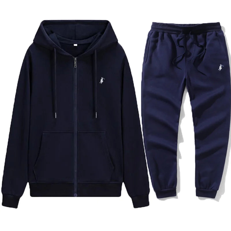 Brand Men's and Women's Zipper Hoodies and Pants Set, Hoodies, Jackets, Sports and Hoodies