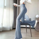 Matching Basic Women's Sweatpant Casual Lady's Sportswear New In Female Flare Pants Drawstring Wide Leg Pant Boot Cut Trousers
