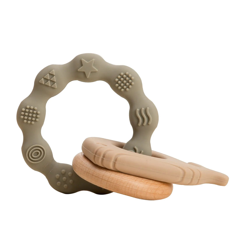 1PC Wooden Baby Rattles Toy Rotating Animal Shaped Matching Blocks Toy Baby Exercise Coordination Puzzle Montessori Toy Kid Gift