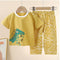 Children's Sets Cotton Kids Clothes short Sleeve Home  Sleepwear Children's Clothing Boy Girl Spring and summer Tops Pants Suits