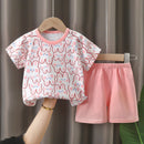 Cartoon print Newborn baby Clothes set soft cotton Baby set Baby girls Set 0-3year summen baby girls clothes set