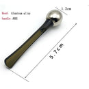 Face Lift Eye Massager Natural Jade Stone Steel Ball Beauty Tools Eye Cream Divided Scoop Massage Roller Silicone Makeup Stick