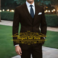 2025 Fashion Suit Sets For Men Evening Dinner Slim Fit Blazer Pants 3 Pieces Elegant Male Formal Outfits