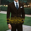2025 Fashion Suit Sets For Men Evening Dinner Slim Fit Blazer Pants 3 Pieces Elegant Male Formal Outfits
