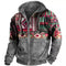 Men's Vintage Y2K Zipper Golf Hoodie 3D Jersey Sweatshirt Ethnic Pullover Fashion Jacket Long Sleeve Casual Clothing
