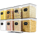 Cereal Container Food Storage Containers, Airtight Dry Food Storage Containers Set of 8 (2.5L/85oz) for Flour, Sugar, Cereal