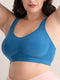 Women Daily Comfort Wireless Shaper Bra Sexy Bright Silk Decoration Lingerie Female Removable Pad Underwear S-4XL C06