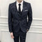 Blue Men's Plaid Blazer Jacket and Vest with Pants, Gray & Burgundy Available, Asian Size Mens Three Piece Set