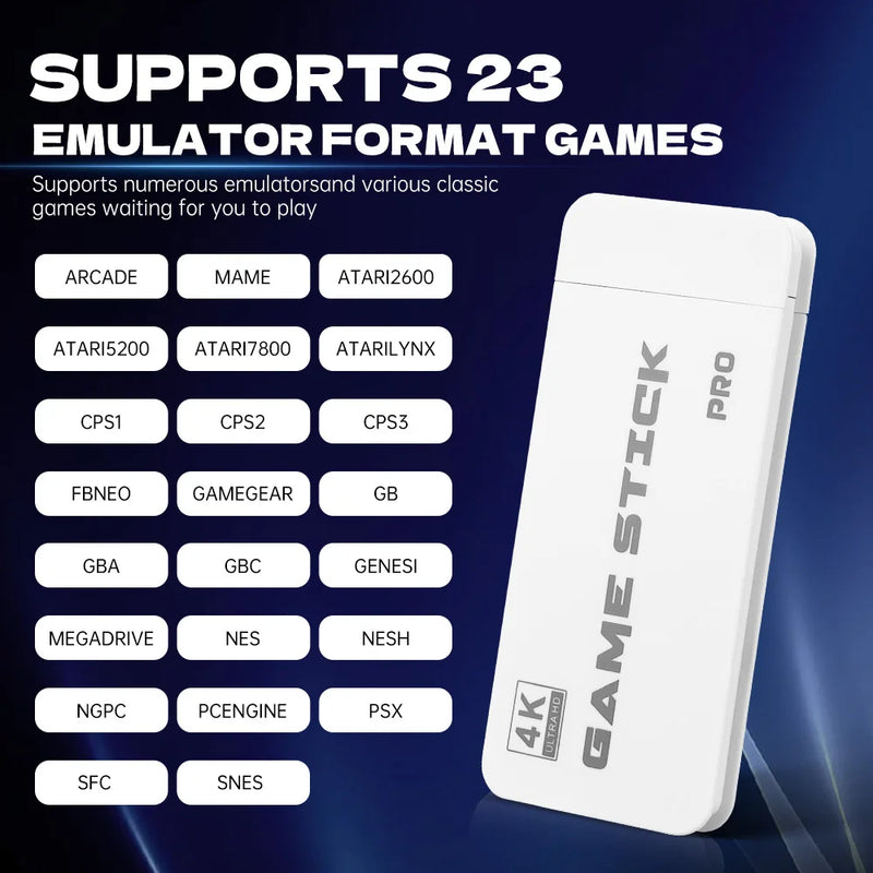 M15 4K TV Game Stick Video Game Console Built-in 30000 Games Retro Handheld Game Player M8 Pro For GBA/MAME/SFC/Arcade Game