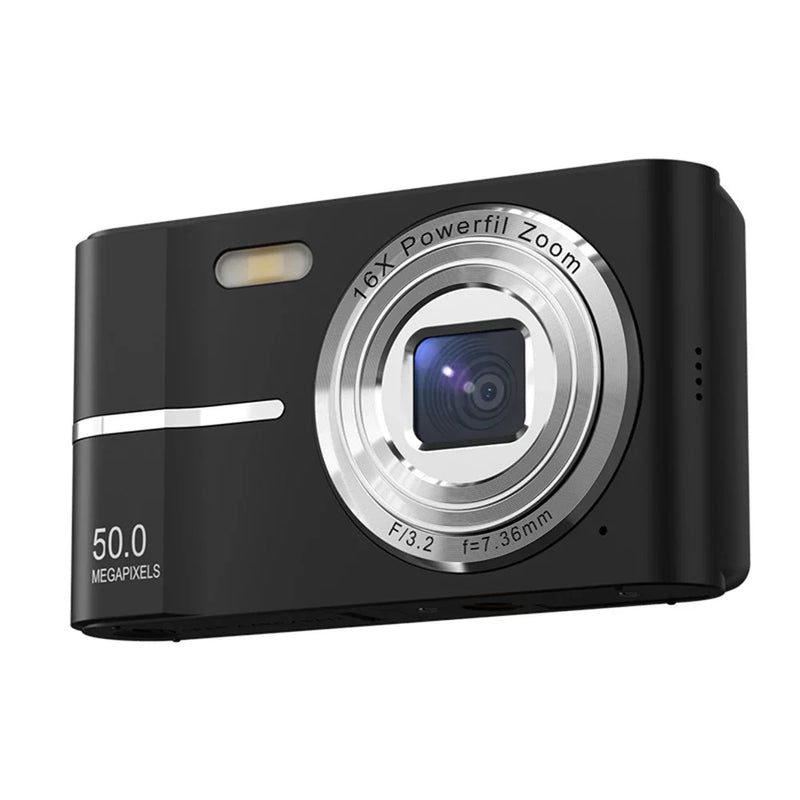 50MP Digital Camera 1080P HD Small Portable CMOS Student Party Mini Camera 16x Zoom 2.4in Entry-level Retro ABS Anti Shake