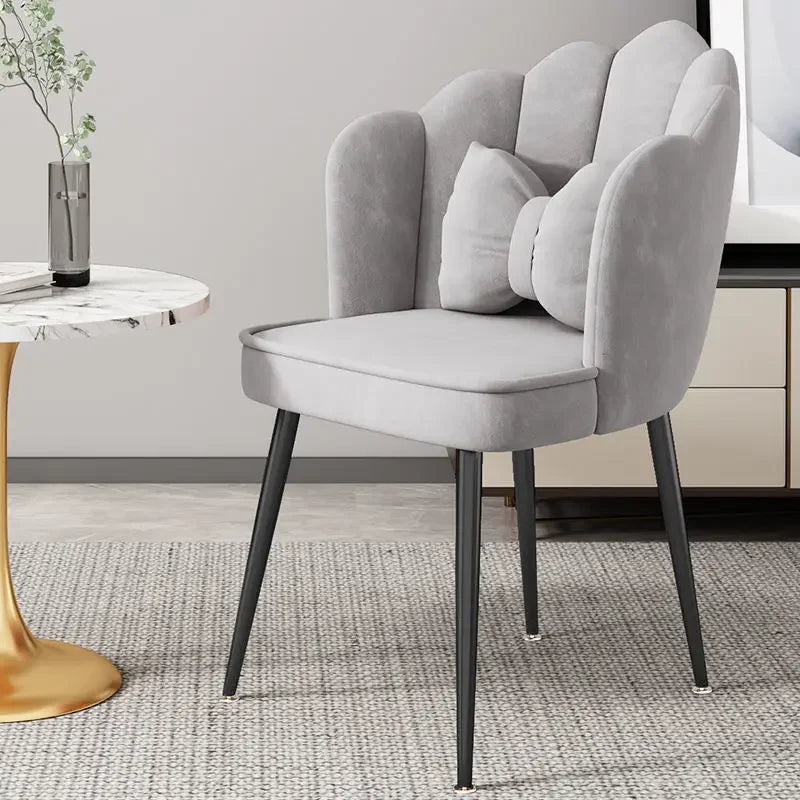 Simple Dining Room Chair Home Light Luxury Stool Backrest Girl Internet Celebrity Bedroom Dressing Table Makeup Chair