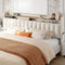King Size Bed Frame with Storage and Headboard, Bed Frame with 2 Drawers and Storage, NO Noise,No Box Spring Needed