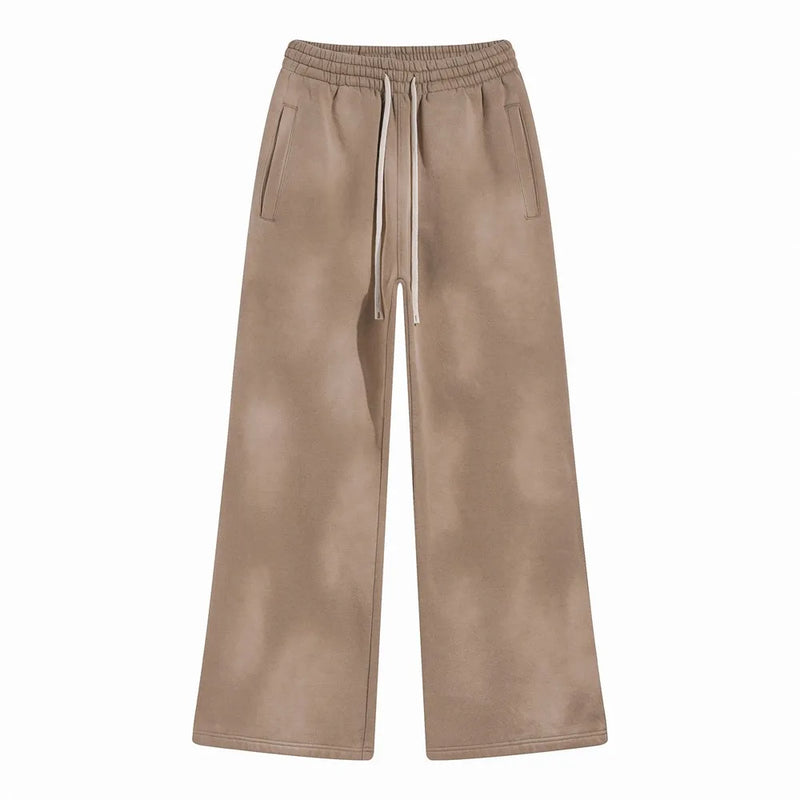 Vintage Distressed Man Pants Y2k Mens Clothing Sweatpants Oversize Streetwear Winter Loose Women Baggy Pants Men Fleece Trousers