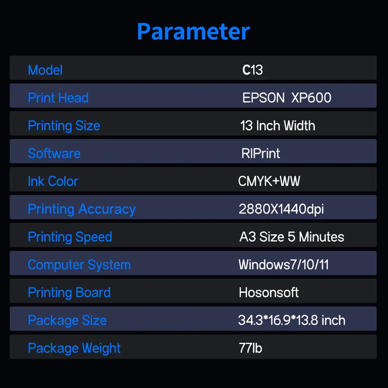 OYfame a3 impresora dtf For Epson xp600 dtf printer Directly To Film heat transfers for clothing  t shirt printing machine