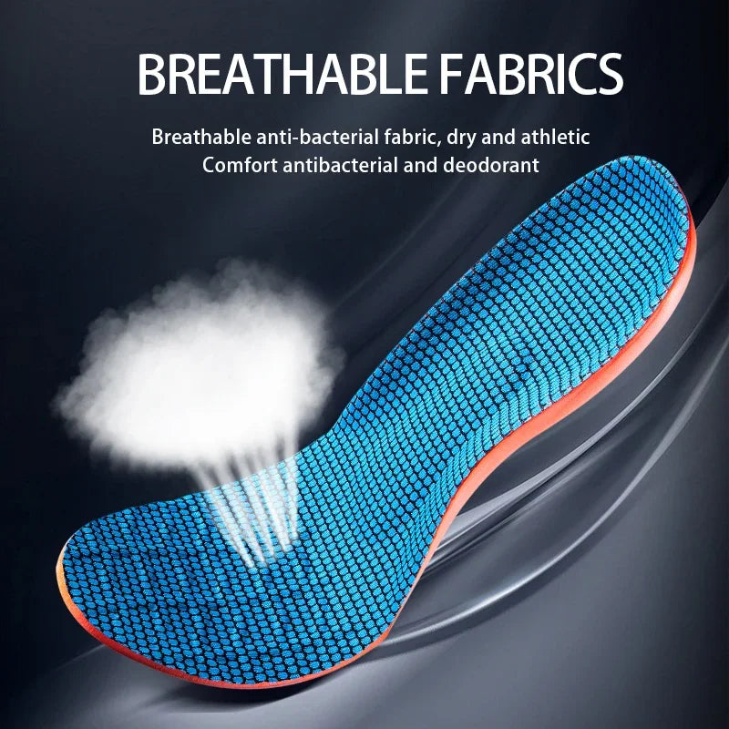 New Sports Elasticity Insoles For Shoes Sole Technology Shock Absorption Breathable Running Insoles For Feet Orthopedic Insoles