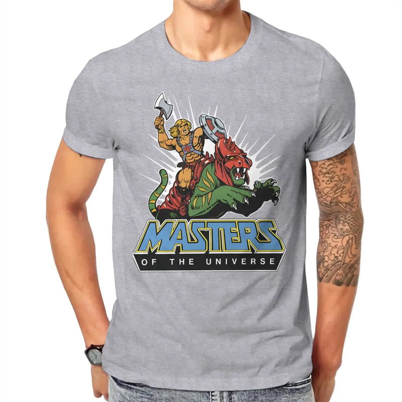 Cool Round Collar TShirt He-Man & Masters Of The Universe Fabric Basic T Shirt Men Tops New Design Big Sale
