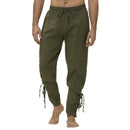 Pirate Pant Viking Costume for Men Renaissance Medieval Pants Drawstring Shorts Halloween Costume Adult Cosplay