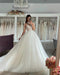 LORIE Long Sleeve Wedding Dresses A Line Sweatheart Neck Bridal Dress Appliqued Lace Wedding Gowns 2023 Customized