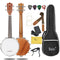IRIN 4 Strings Banjo Professional Maple Neck Rosewood Fingerboard Banjo with Tuner Strap Cleaning Cloth Bag Picks Accessories