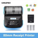 GOOJPRT 80mm Mini Thermal Receipt Printer Portable Mobile Ticket Bill Printer For Android IOS Windows Wireless Bluetooth Printer