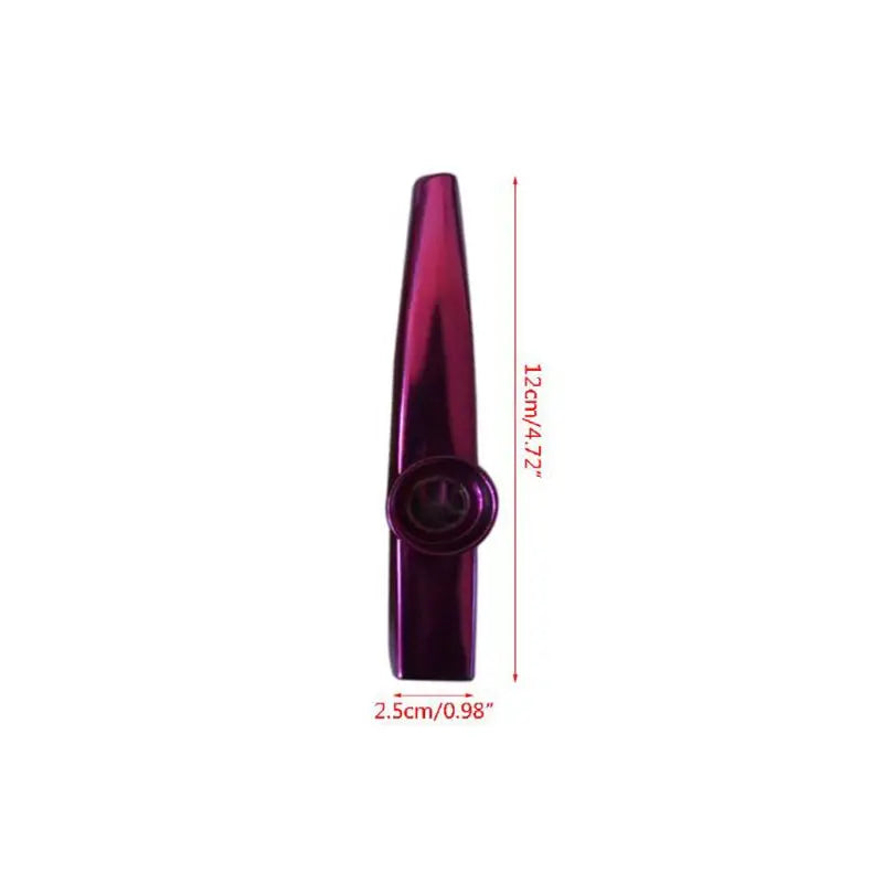 24 Pcieces Multicolor Metal Kazoos Aluminum Alloy Small Musical Instruments Flutes No for Sharp Edges Easy to Carry