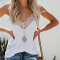 Women Tops  Elegant Tank Top Tube Top Silk Satin Camisole Plain Strappy Vest Tops Sleeveless Blouse French Tuning Delicate Lace