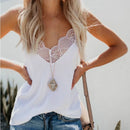 Women Tops  Elegant Tank Top Tube Top Silk Satin Camisole Plain Strappy Vest Tops Sleeveless Blouse French Tuning Delicate Lace