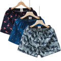 3-4Pcs Cotton Mens Boxers Shorts Loose Sleep Underpants High Quality Printed Casual Panties Comfortable Homewear Men Underwear